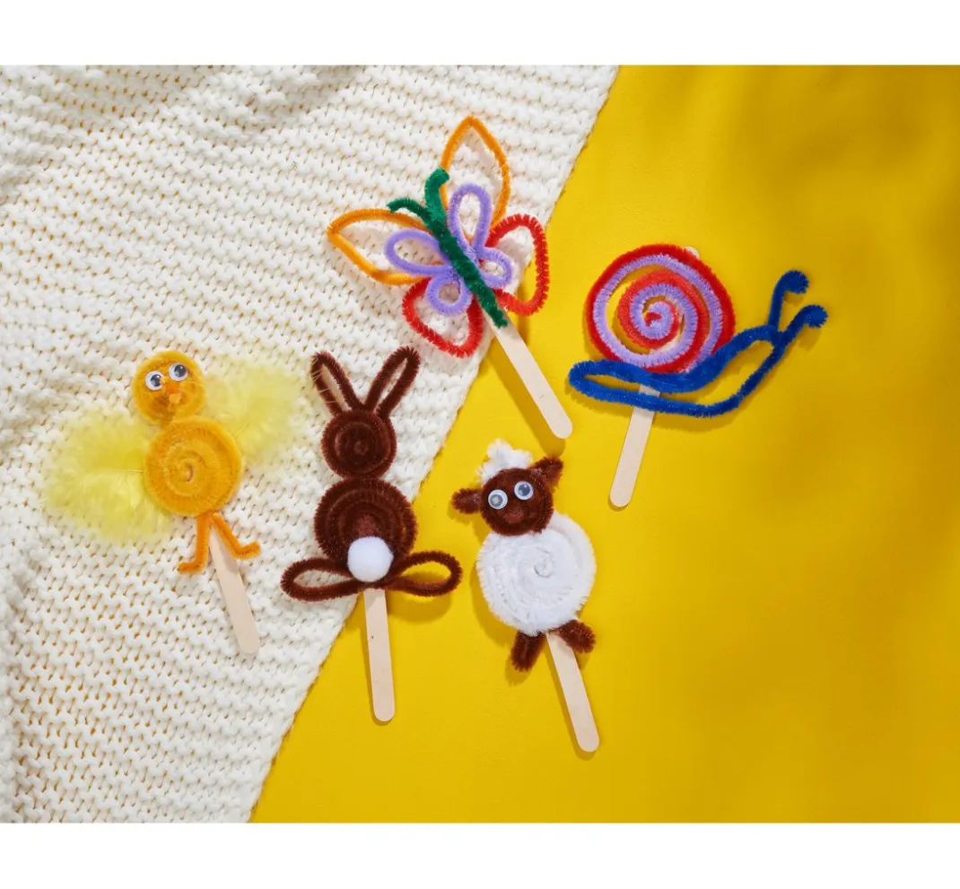 Kinder VBS Chenilledraht|Bastelzubehör>Chenilledraht "Farbenmix", 30 cm, 20er-Set