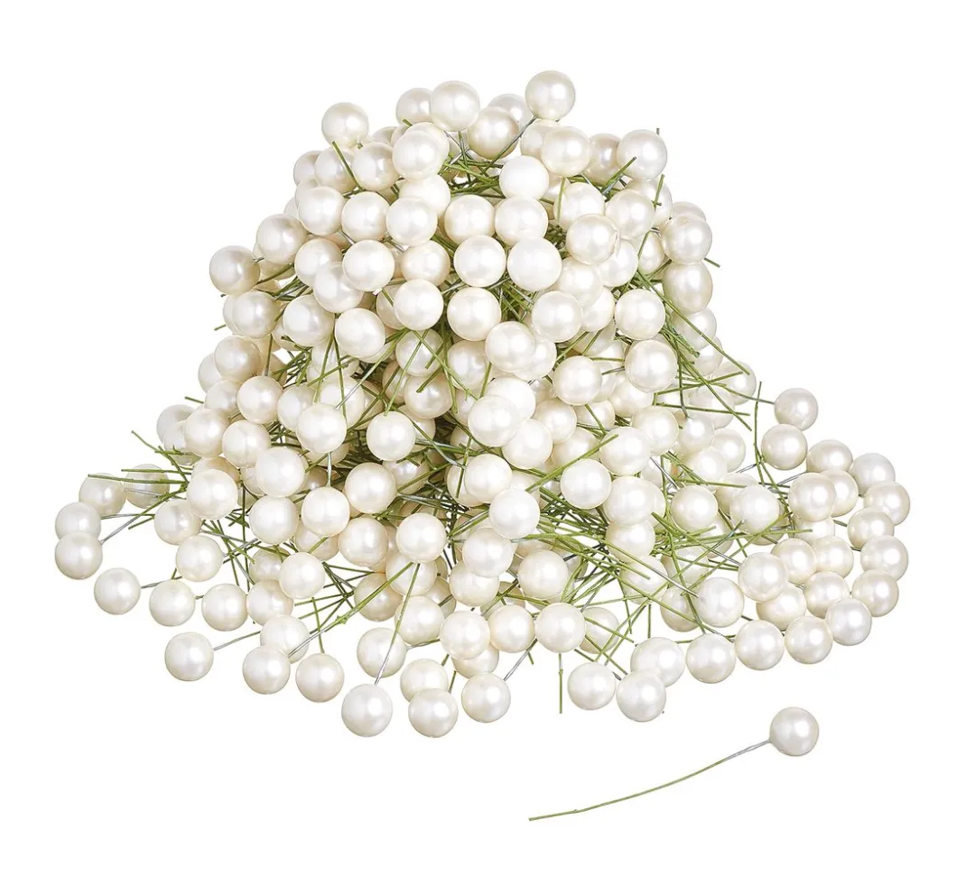 VBS XXL Gräser & Beeren>VBS Deko-Beeren am Draht "Ø 10 mm", 400 Stück