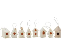 VBS Holz, Mdf & Pappmaché>Deko-Vogelhäuser "Minis", 8erSet