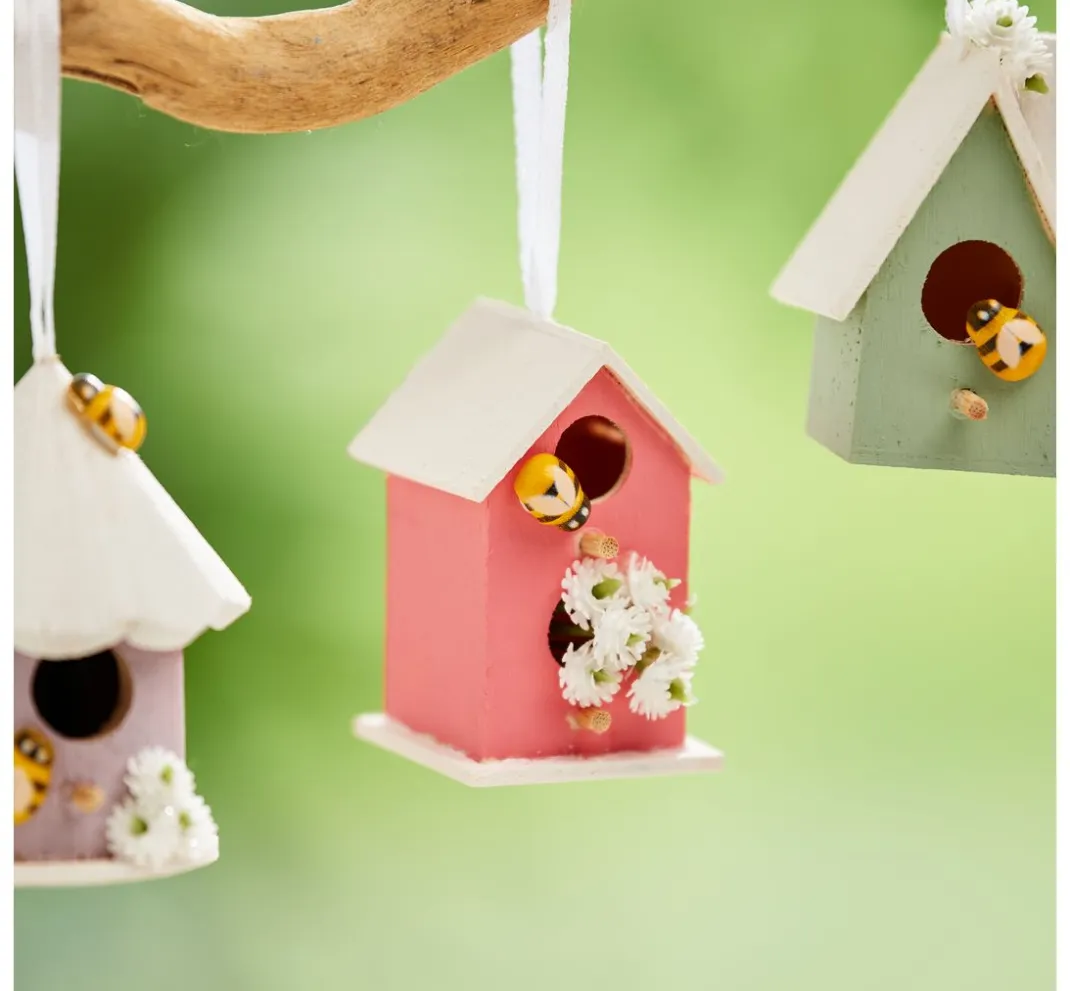 VBS Holz, Mdf & Pappmaché>Deko-Vogelhäuser "Minis", 8erSet