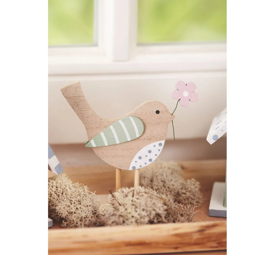 VBS Serviettentechnik|Holz, Mdf & Pappmaché>Deko-Vogelhäuser "Minis", 2er-Set