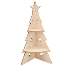 VBS Holz, Mdf & Pappmaché>Ecketagere "Weihnachtsbaum Pyramide"