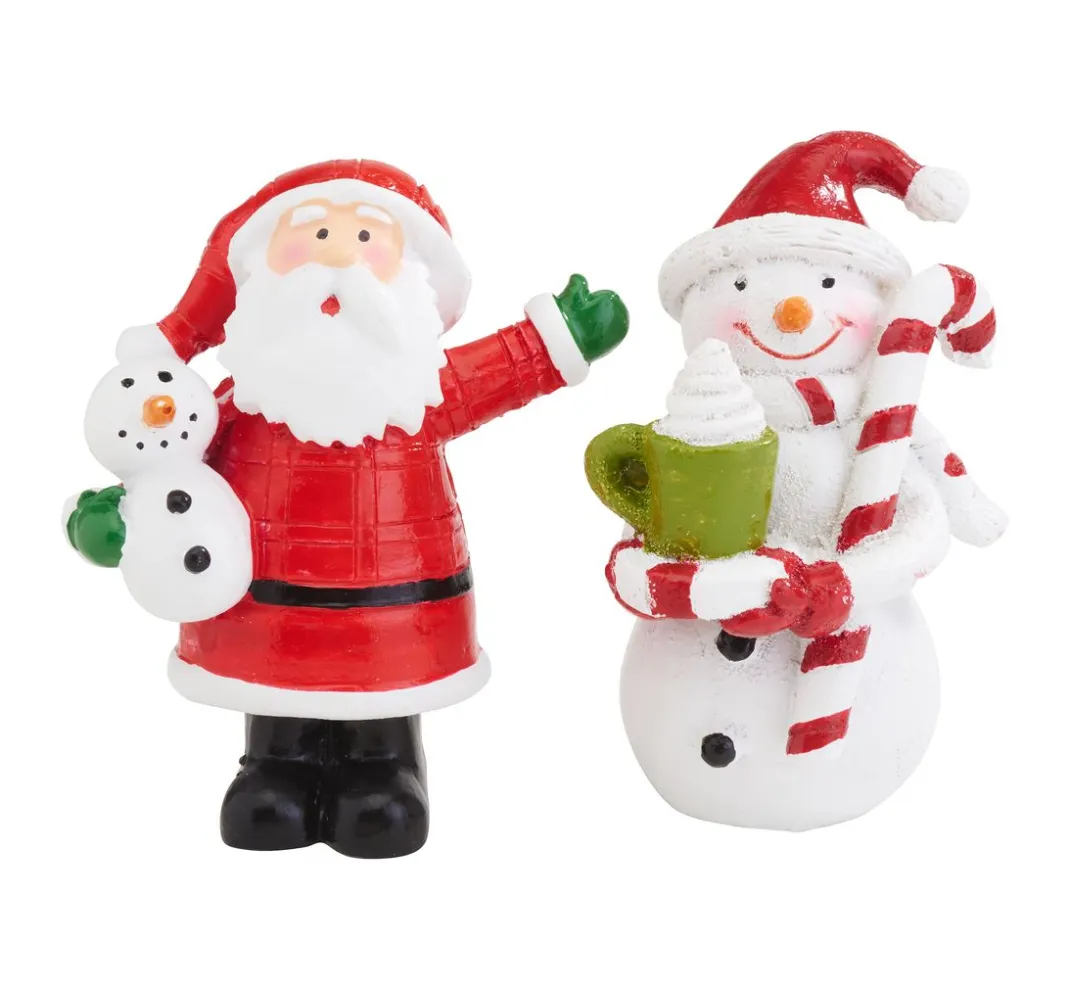 VBS Miniaturen|Dekofiguren & -Objekte>Figuren "Snowman & Santa"