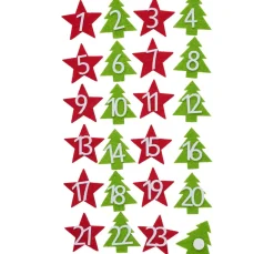 VBS Adventskalender>Filz-Adventszahlen mit Klebepunkten