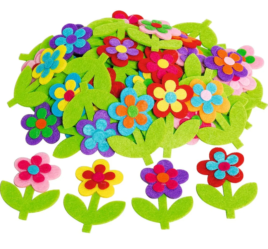 Kinder VBS XXL Weiteres|Dekoelemente>VBS Filz-Streuteile "Blume"