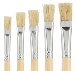 VBS Pinsel|Pinsel, Schwämme & Spachtel>Flachpinsel "NATURE", 5er-Set