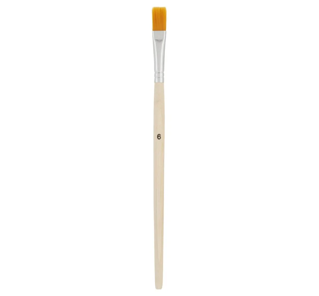 Kinder VBS XXL Pinsel|Pinsel>VBS Flachpinsel Synthetikhaar "Größe 6", 50 Stück