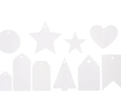 VBS XXL Dekoelemente|Tüten & Anhänger>VBS Geschenk-Anhänger "White Mix"