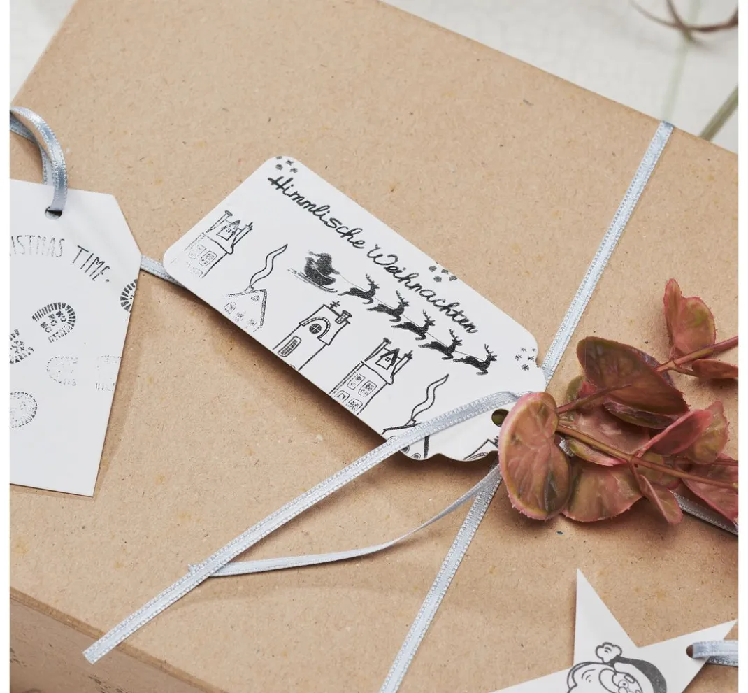 VBS XXL Dekoelemente|Tüten & Anhänger>VBS Geschenk-Anhänger "White Mix"