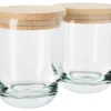 VBS Glas- & Porzellanmalerei|Glasgravur>Glas mit Holzdeckel, 2 Stück