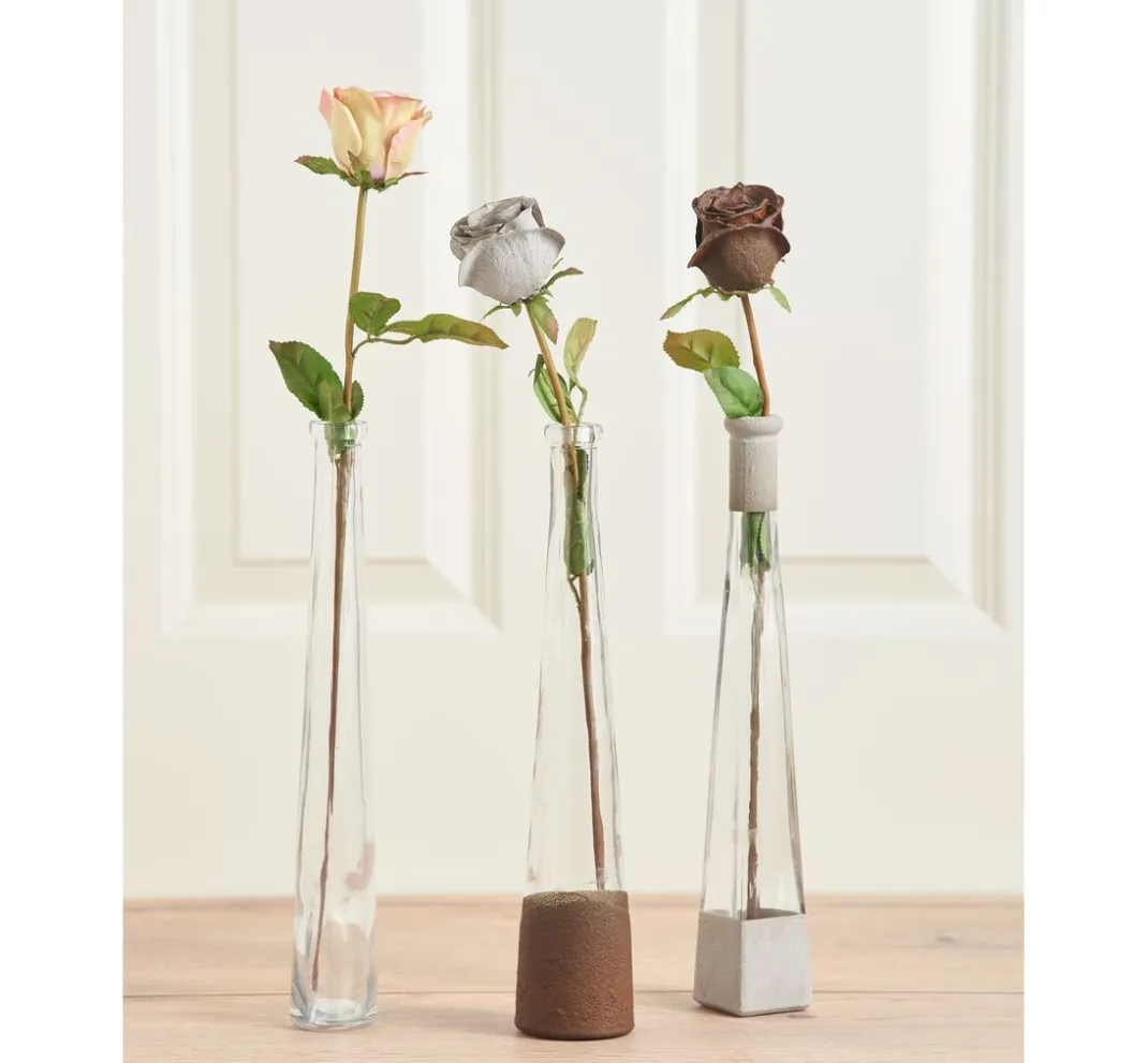 VBS XXL Glasgravur|Glas- & Porzellanmalerei>VBS Glasflaschen "Geolini", mit Korkverschluss, 16 Stück