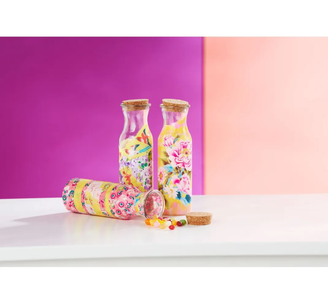 VBS Glasgravur|Glas- & Porzellanmalerei>Glasflaschen "Milk", 3er-Set