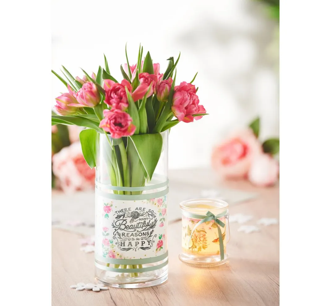 VBS Glasgravur|Glas- & Porzellanmalerei>Glaslaterne mit Metallbügel