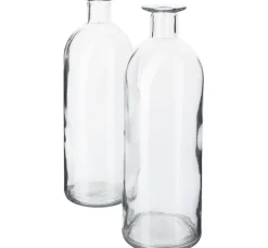 VBS Glas- & Porzellanmalerei|Glasgravur>Glasvasen "Bottle", 2 Stück