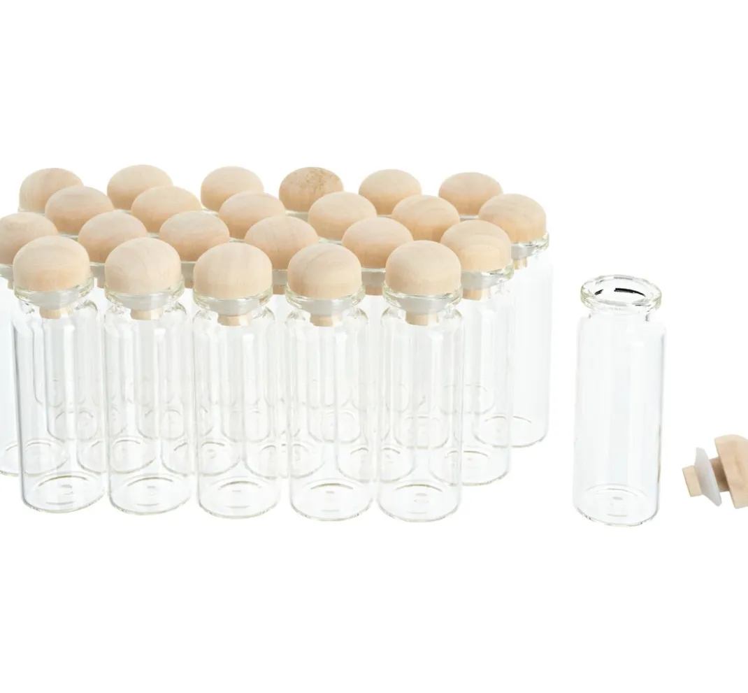 VBS XXL Glasgravur|Glas- & Porzellanmalerei>VBS Gläschen mit Holzverschluß, 24 Stück