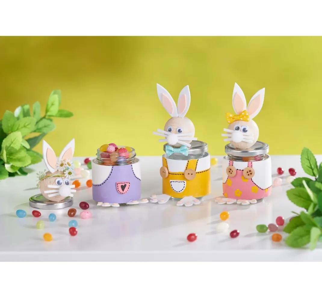 VBS XXL Glas- & Porzellanmalerei|Glasgravur>VBS Gläser mit Schraubdeckel "Rund", 100 ml, 12 Stück