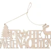 VBS Anhänger|Holz, Mdf & Pappmaché>Holz-Anhänger / Schriftzug "Frohe Weihnachten"