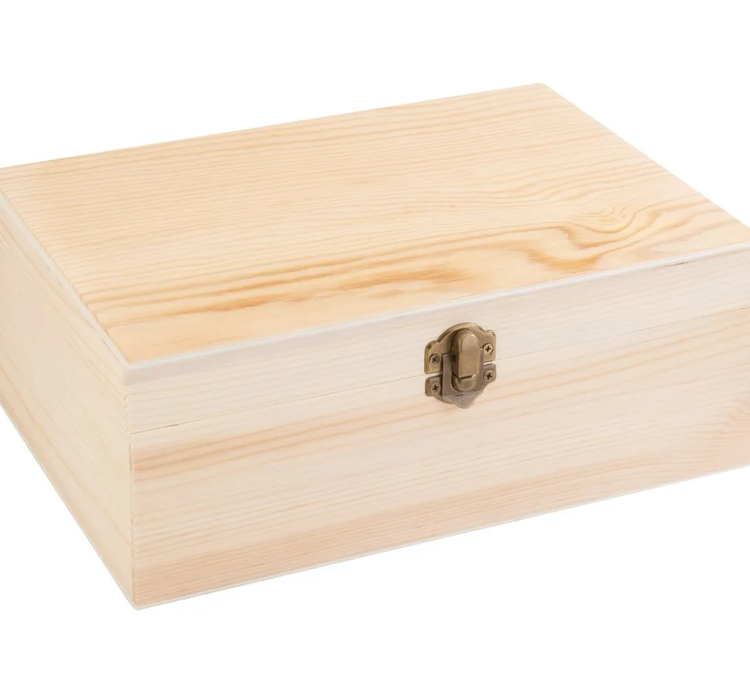 Kinder VBS Holz|Serviettentechnik>Holz-Aufbewahrungsbox "Twin"