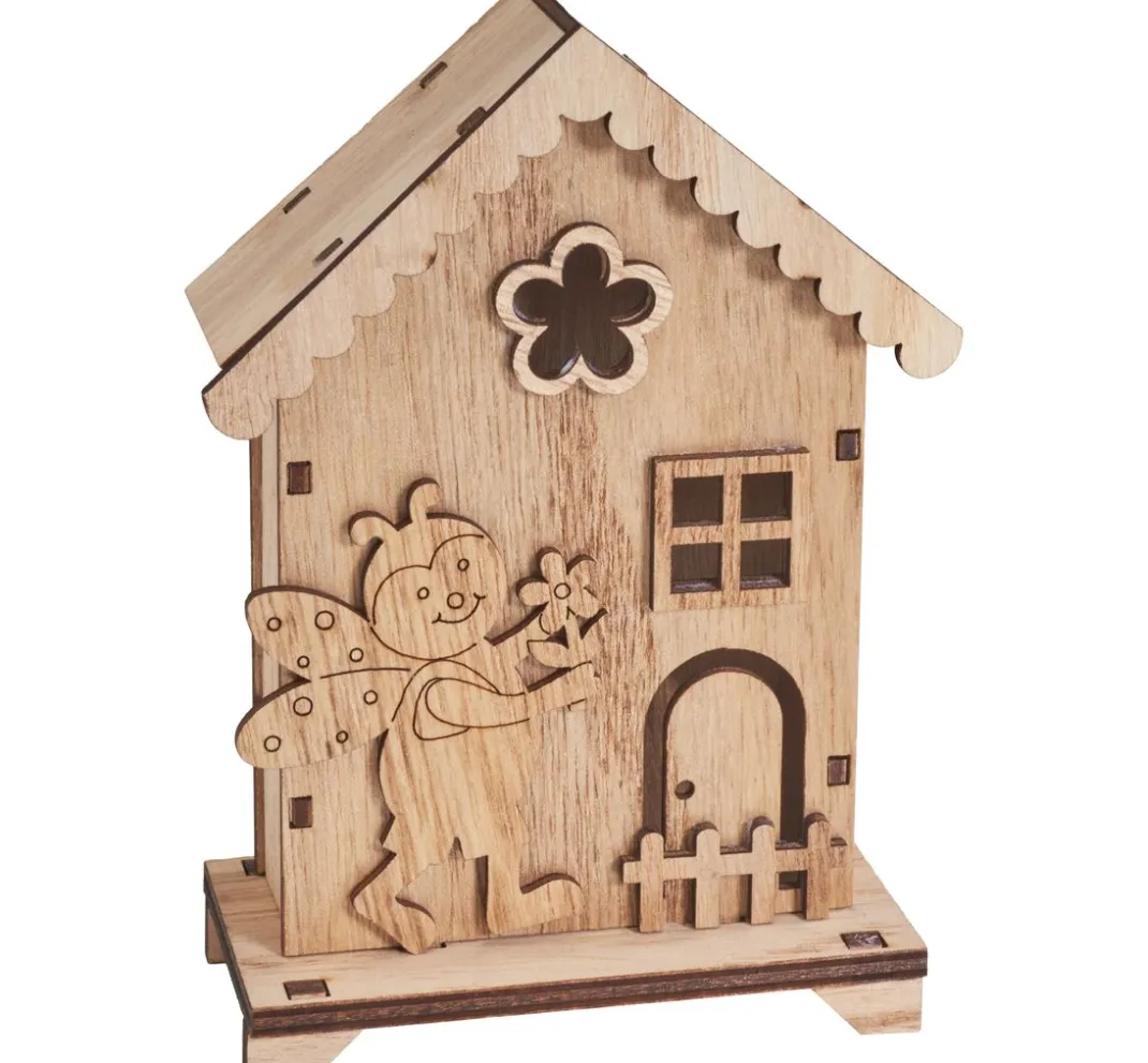 VBS Holz, Mdf & Pappmaché>Holzbausatz Haus "Frühlingsbote"