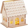 VBS Holz, Mdf & Pappmaché>Holzbausatz "Haus", inkl. LED
