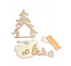 VBS Krippen|Holz, Mdf & Pappmaché>Holzbausatz "Krippe Bethlehem"
