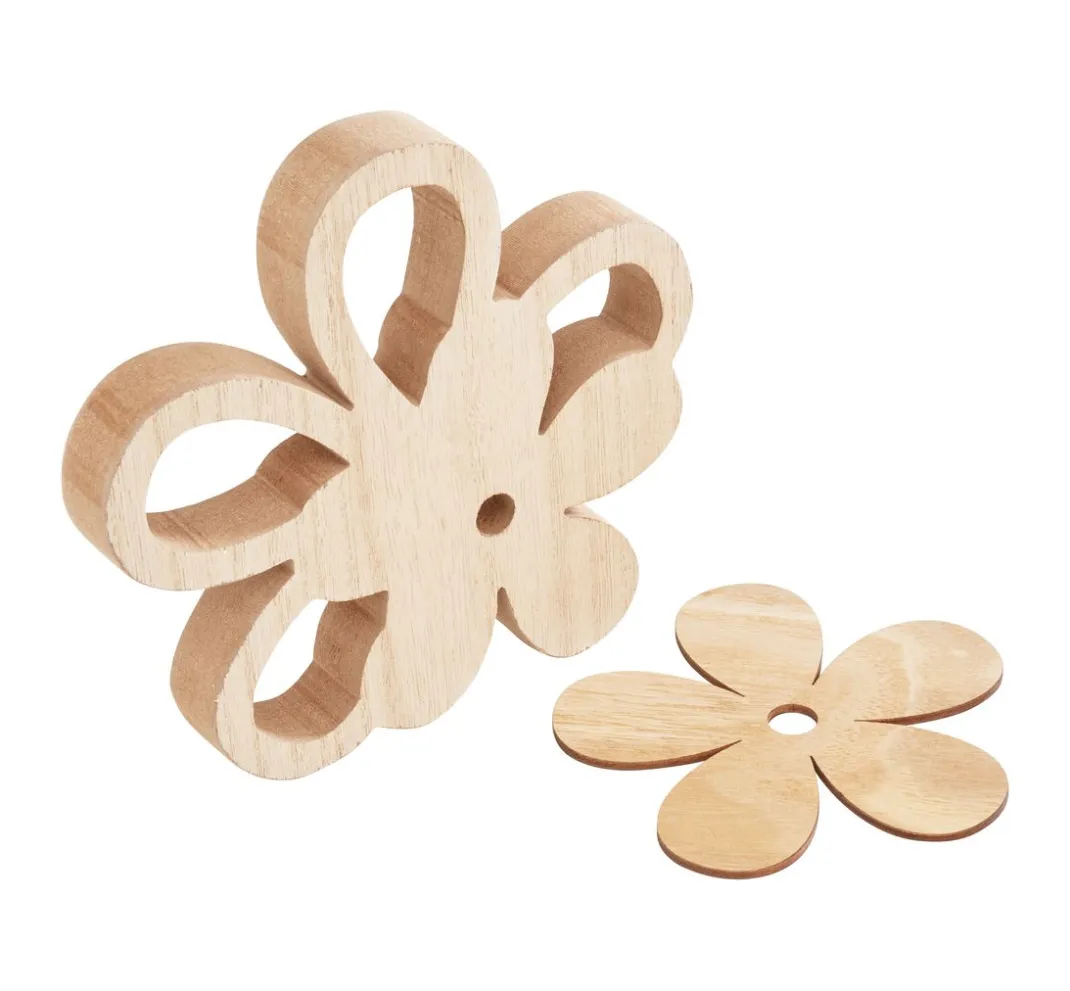VBS Décopatch|Brandmalerei>Holz-Blume "Duo"