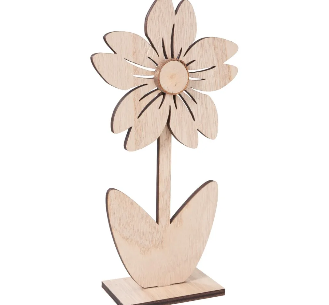 Kinder VBS Holz|Holz, Mdf & Pappmaché>Holz-Blume "Nancy"