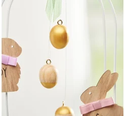 Kinder VBS Holz|Holz, Mdf & Pappmaché>Holz-Ei, gebohrt, 30 x 25 mm