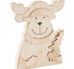 VBS Holz, Mdf & Pappmaché>Holz-Figur "Elch"