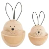 VBS Décopatch|Dekofiguren & -Objekte>Holz-Hasen "Mopsy und Flopsy"