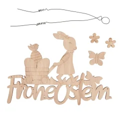 VBS Holz, Mdf & Pappmaché>Holz-Hänger "Frohe Ostern"