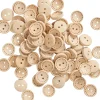 VBS XXL Knöpfe|Scrapbooking>VBS Holzknöpfe "Nähstrich", 100 Stück