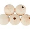 Kinder VBS Holz|Holz, Mdf & Pappmaché>Holzkugeln durchgebohrt "Ø 35 mm"