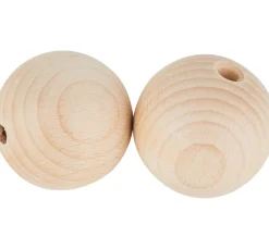 Kinder VBS Holz|Holz, Mdf & Pappmaché>Holzkugeln durchgebohrt "Ø 60 mm"