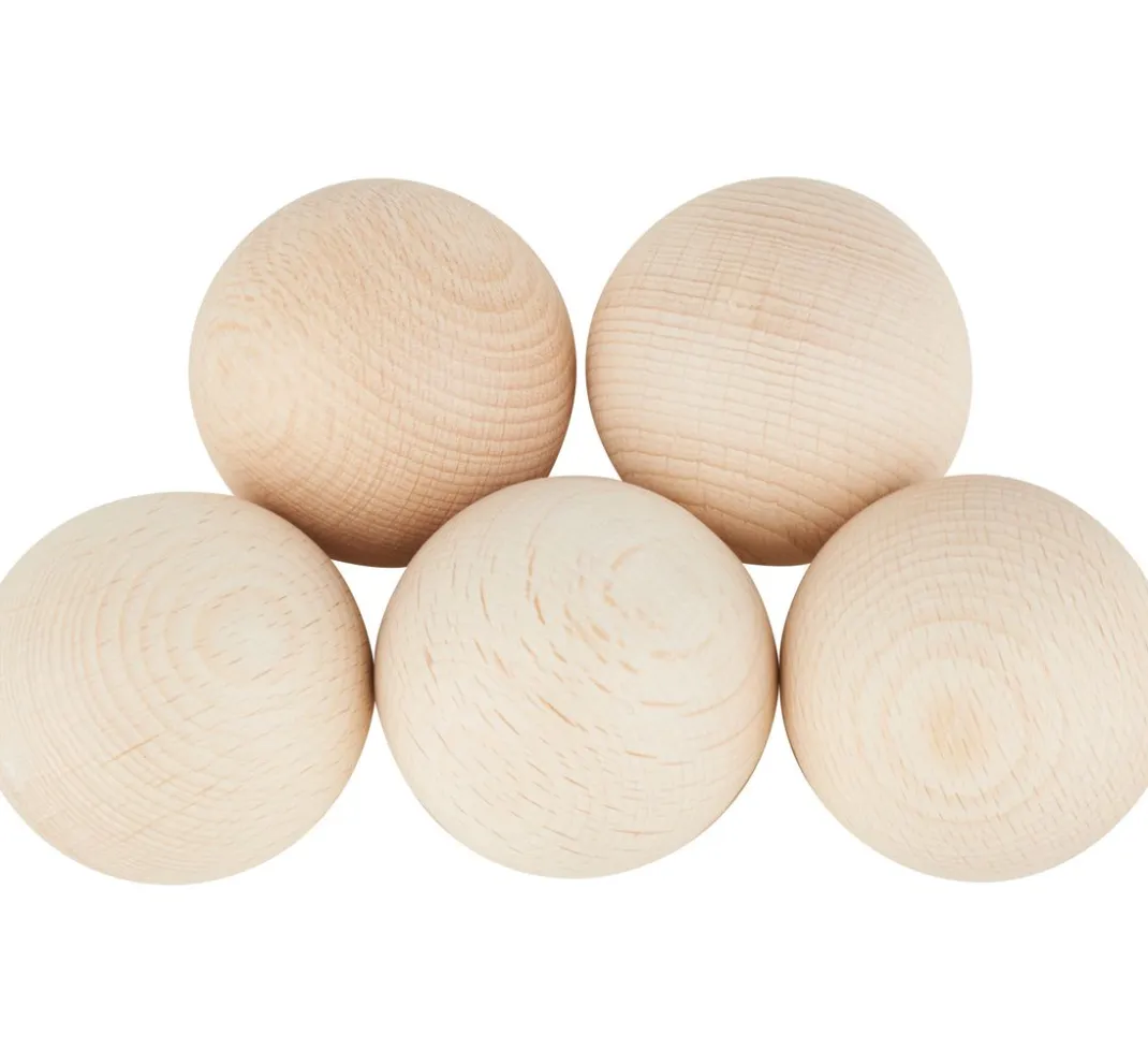 Kinder VBS Holz|Holz, Mdf & Pappmaché>Holzkugeln ohne Bohrung "Ø 40 mm"