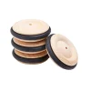 VBS Holz, Mdf & Pappmaché|Bastelzubehör>Holzräder mit Gummireifen, 4 Stück