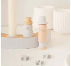 VBS Miniaturen|Holz, Mdf & Pappmaché>Holz-Schneemänner