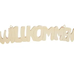 Kinder VBS Holz|Serviettentechnik>Holz-Schriftzug "Willkommen"