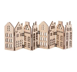 VBS Holz, Mdf & Pappmaché>Holz-Silhouette "Skyline"