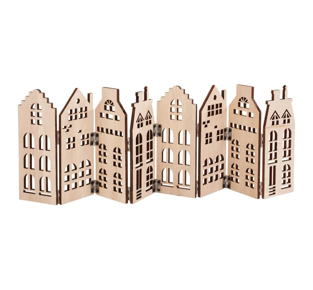 VBS Holz, Mdf & Pappmaché>Holz-Silhouette "Skyline"