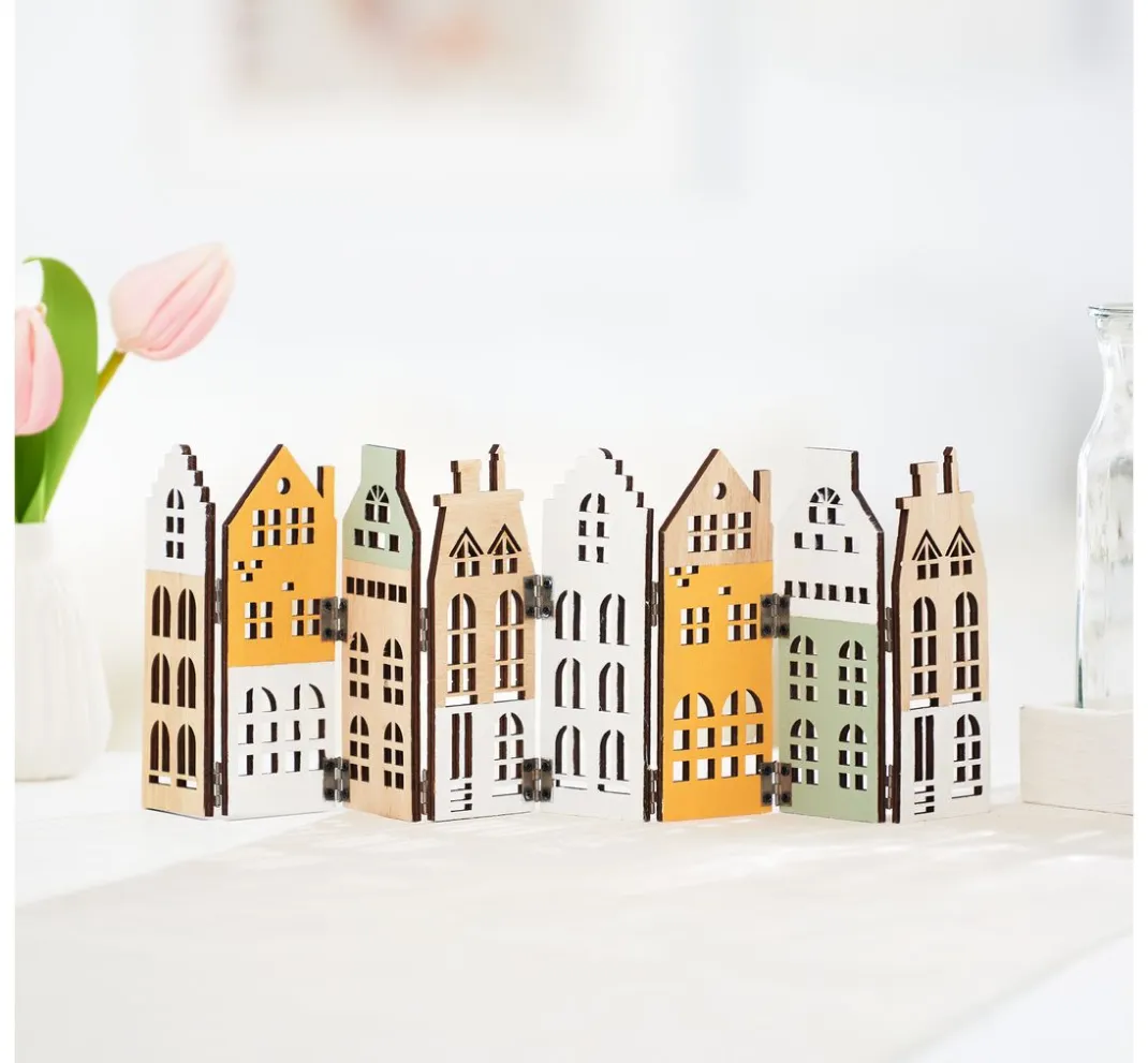 VBS Holz, Mdf & Pappmaché>Holz-Silhouette "Skyline"