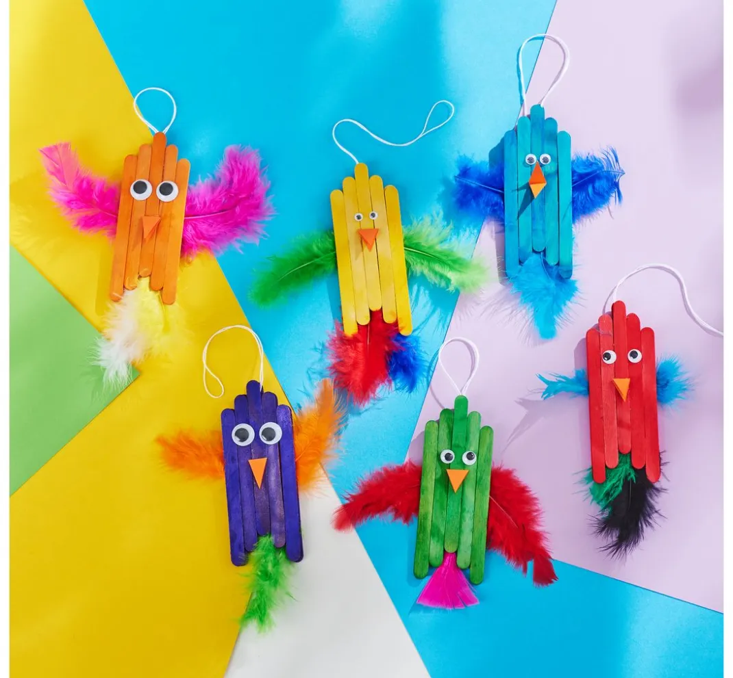 Kinder VBS XXL Holz|Mosaik Basteln>VBS Holzspatel & Rundstäbe "Mega-Set", 300 Teile