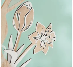 VBS Holz, Mdf & Pappmaché>Holz-Stecker Blumen "Tulpe und Narzisse"