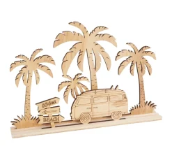 VBS Holz, Mdf & Pappmaché>Holz-Steckmotiv "Campingurlaub"