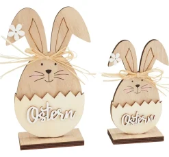 VBS Holz, Mdf & Pappmaché>Holz-Steckmotiv "Easter bunnies"