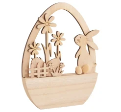 VBS Holz, Mdf & Pappmaché>Holz-Steckmotiv Ei "Meister Lampe"