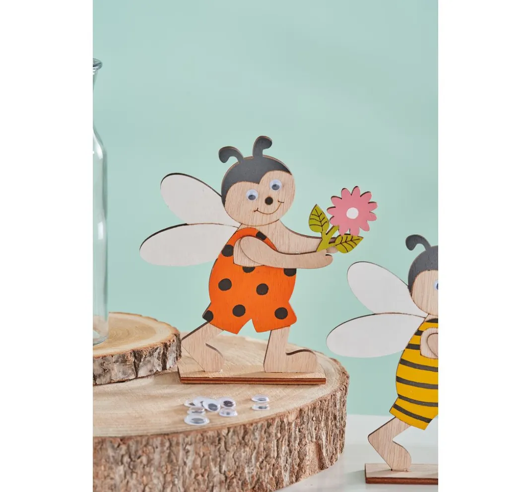 VBS Holz, Mdf & Pappmaché>Holzsteckmotiv "Frühlingsbote"