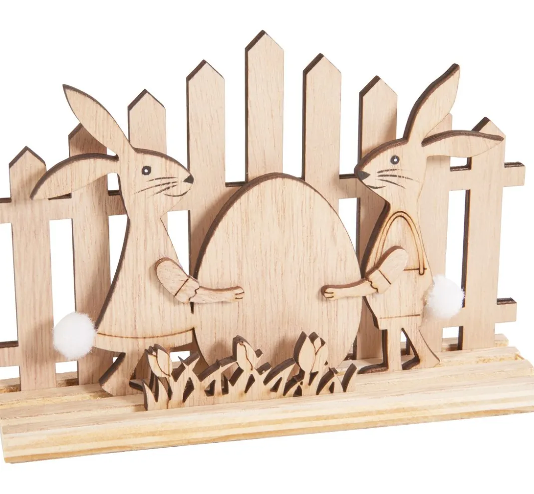 VBS Holz, Mdf & Pappmaché>Holz-Steckmotiv "Osterzeit"