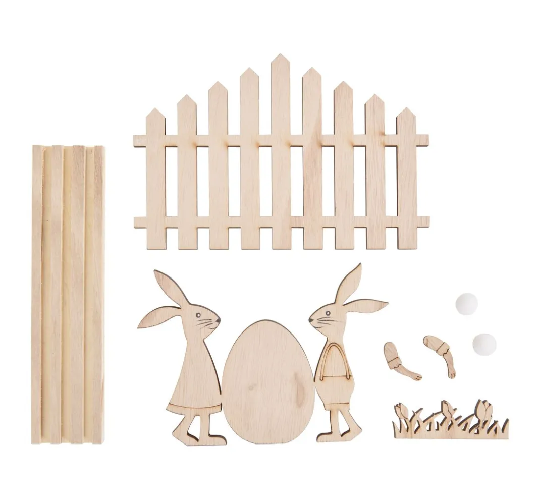 VBS Holz, Mdf & Pappmaché>Holz-Steckmotiv "Osterzeit"