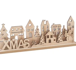 VBS Holz, Mdf & Pappmaché>Holz-Steckmotiv "Weihnachtsdorf Xmas"